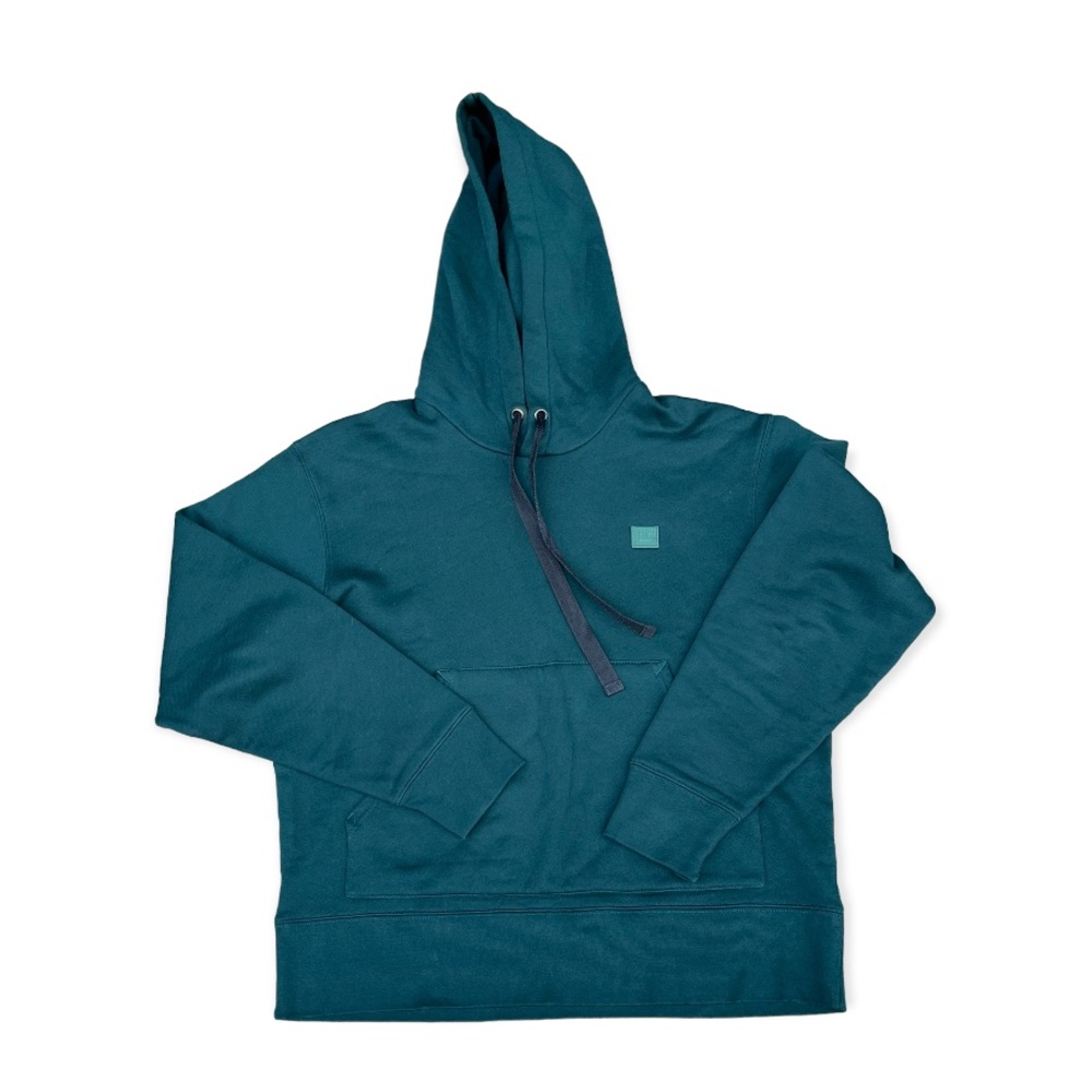 ACNE STUDIOS FERRIS FACE GREEN HOODED SWEATSHIRT MENS SZ. MEDIUM HYPE
